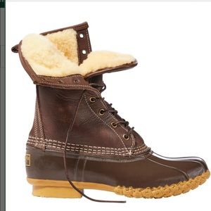 L.L. Bean Women’s Bean Boots, 10” Shearling-Lined